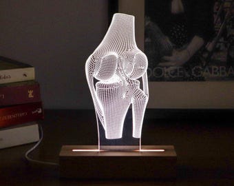Knee Joint LED Lamp – Orthopedic Surgeon Gift, Anatomy Decor