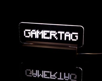 Aangepast gamertag-lichtbord, Twitch-naambord, cadeau voor gamerstreamer