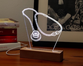 Stethoskop-LED-Lampe – Personalisiertes Geschenk für Ärzte, Medizinstudenten oder Pflegekräfte, Büro oder Abschluss