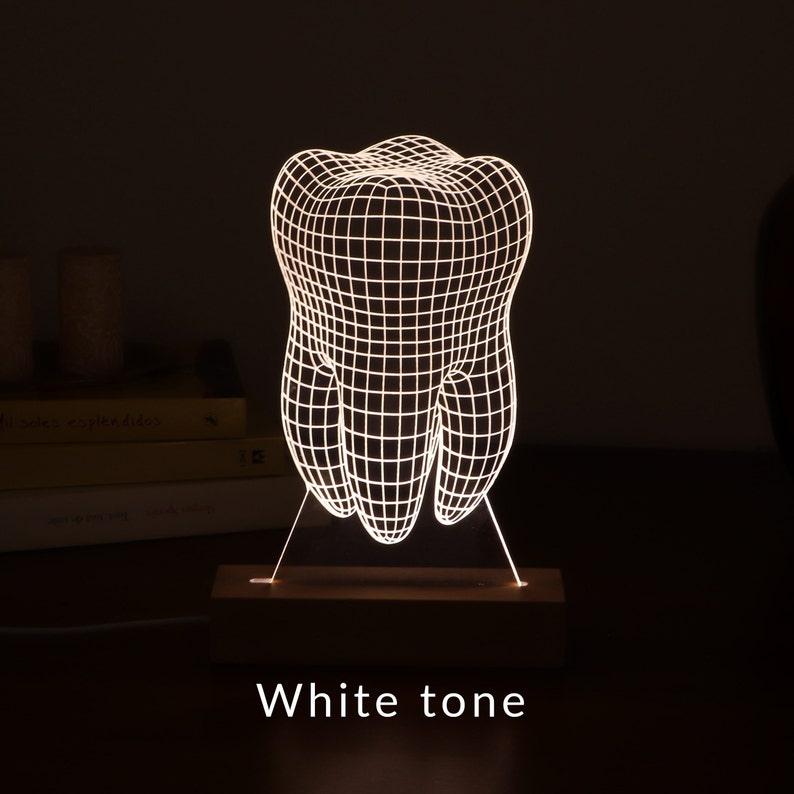 Personalized Dentist LED Lamp – Tooth Design, Dental Graduation Gift - Etsy