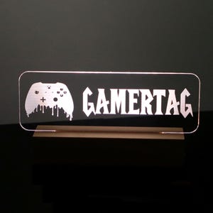 Personalized Gamertag Light Sign: Custom Streamer Gift
