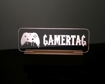 Personalized Gamertag Light Sign: Custom Streamer Gift