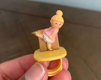 Polly Pocket Rosie Learns Ballet Ring 1991 Bluebird Toys 100