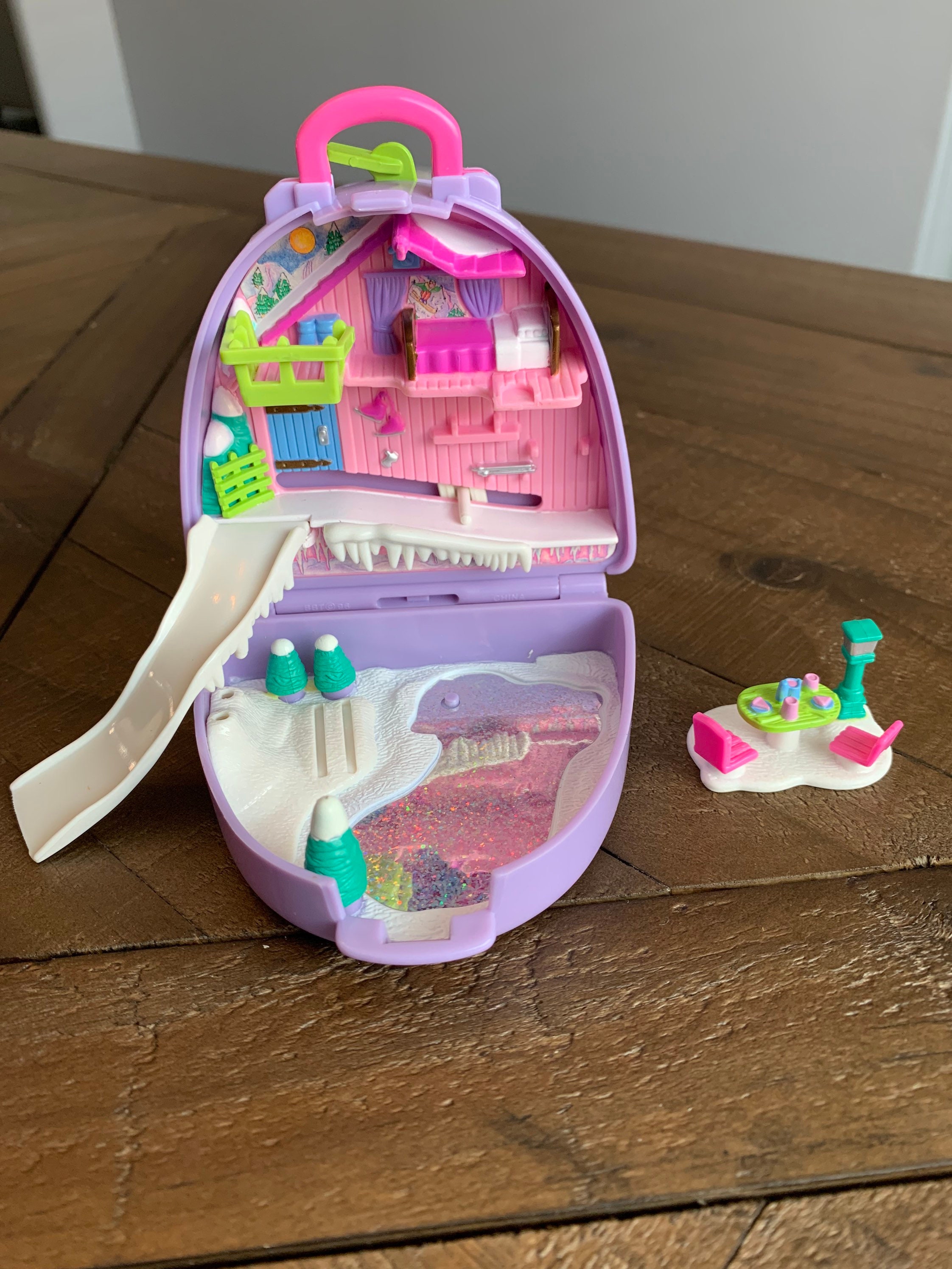 Polly Pocket Snow Mountain 1996 - Complet à 95%, Excellent état, Jeu Vintage