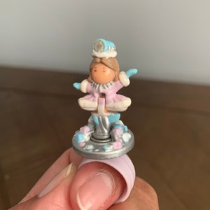 Rare - Polly Pocket Snow Princess Ring - 1992 Bluebird Toys - 100% Complete