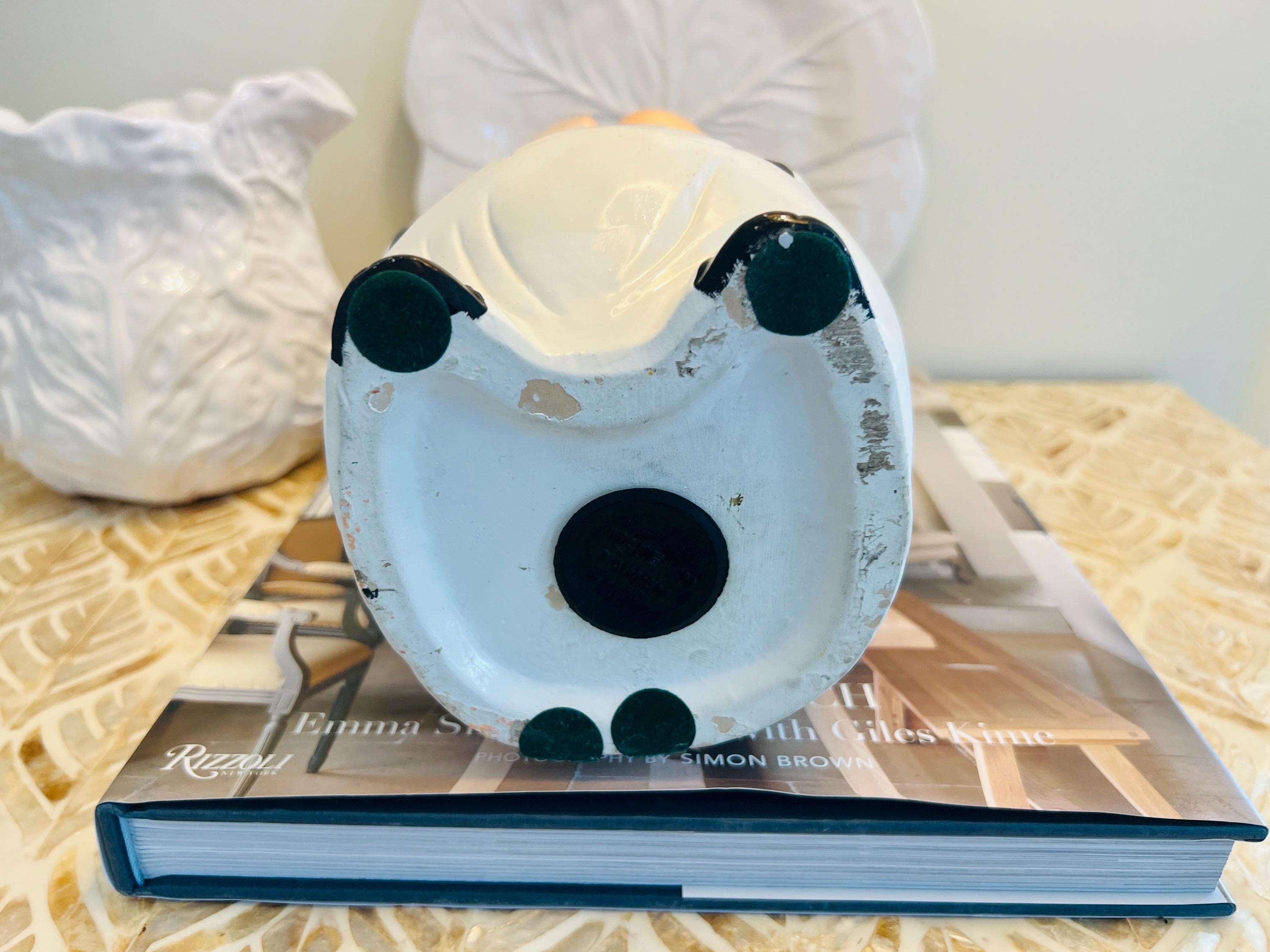 ヴィンテージの白亜質セラミック貯金箱（ホワイトブルマー） - Etsy 日本