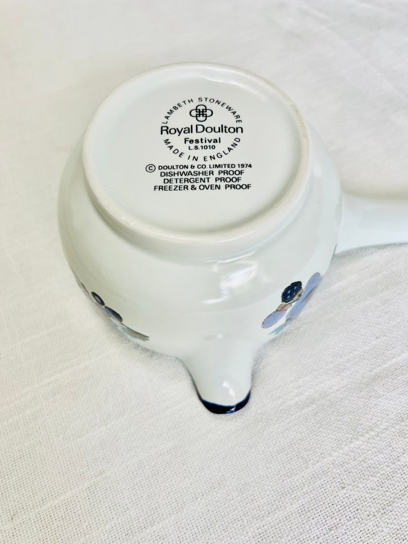 Royal Doulton Lambeth Stoneware festival Gravy Boat 1975 Etsy