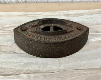 Antique Canadian Cast Iron Sad Iron – A.R. Woodyatt & Co., Guelph, Primitive Farmhouse Decor