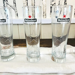 Pintes à Bière Heinekin vintage, Set de 4