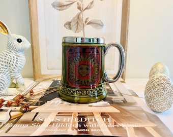 Taza de cerámica vintage de Lord Nelson "The Sun", años 70, fabricada en Inglaterra