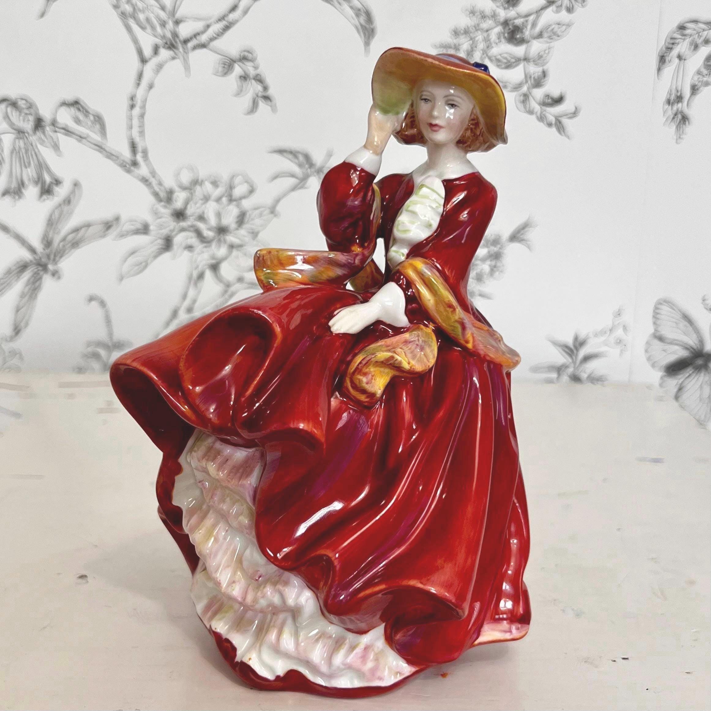 Royal Doulton Lady Red Dress - Etsy