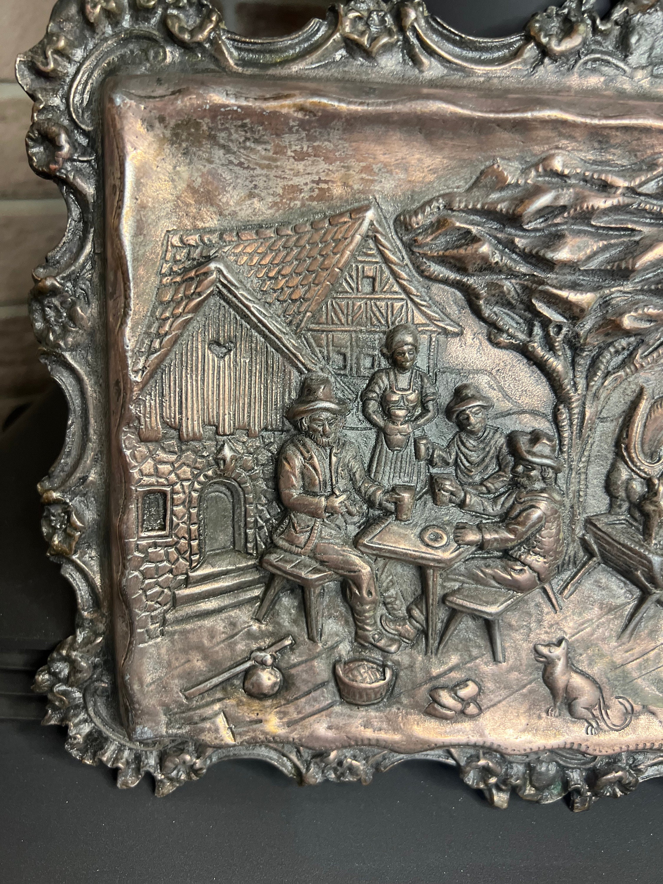 Antique Bronze Wall Plaque - Etsy