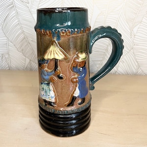 Vintage Faience Ceramic Mug 1970’s, Gift