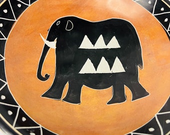 Vintage African Soapstone Bowl with Handles