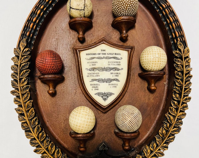 Golf Ball History Wall Plaque, Golf History, Gift for Dad, Fathers Day