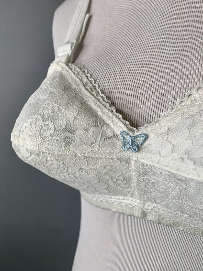 B to K Cups Vintage 60s Bullet Lace Bra 26B 26C 28B 28C 28D Etsy