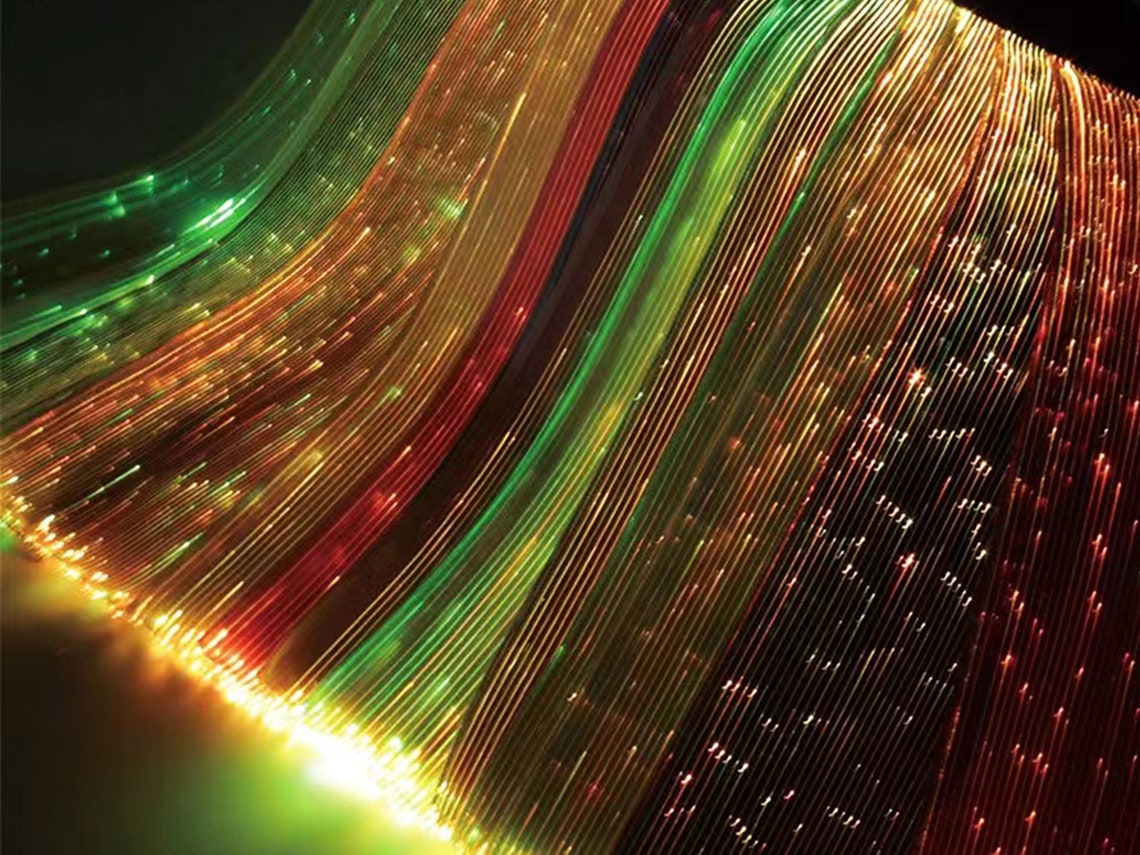 Fiber Optic Tablecloth Fiber Optic Fabric Luminous Fabric Etsy