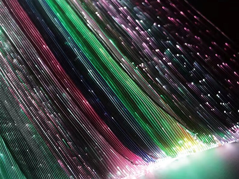 Fiber Optic Tablecloth Fiber Optic Fabric Luminous Fabric Etsy