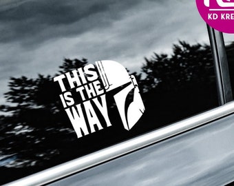 Autoaufkleber " This is the way" inspiriert din djarin aufkleber Tuning vinyl decal car