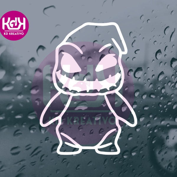 Autoaufkleber Oogie Boogie Halloween Sticker, tuning auto, Aufkleber für auto, aufkleber für laptop