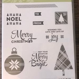 Retired Stampin Up Lots of Joy Stamp Set