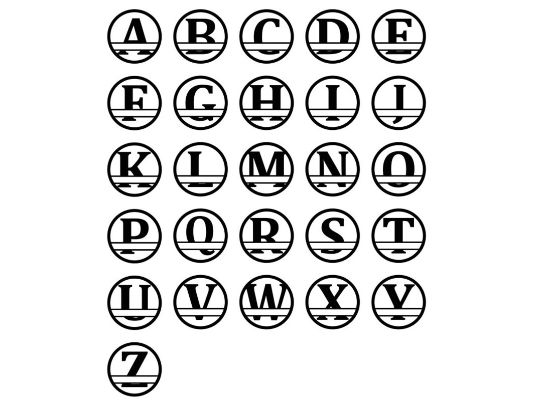 Block Monogram Set - Etsy