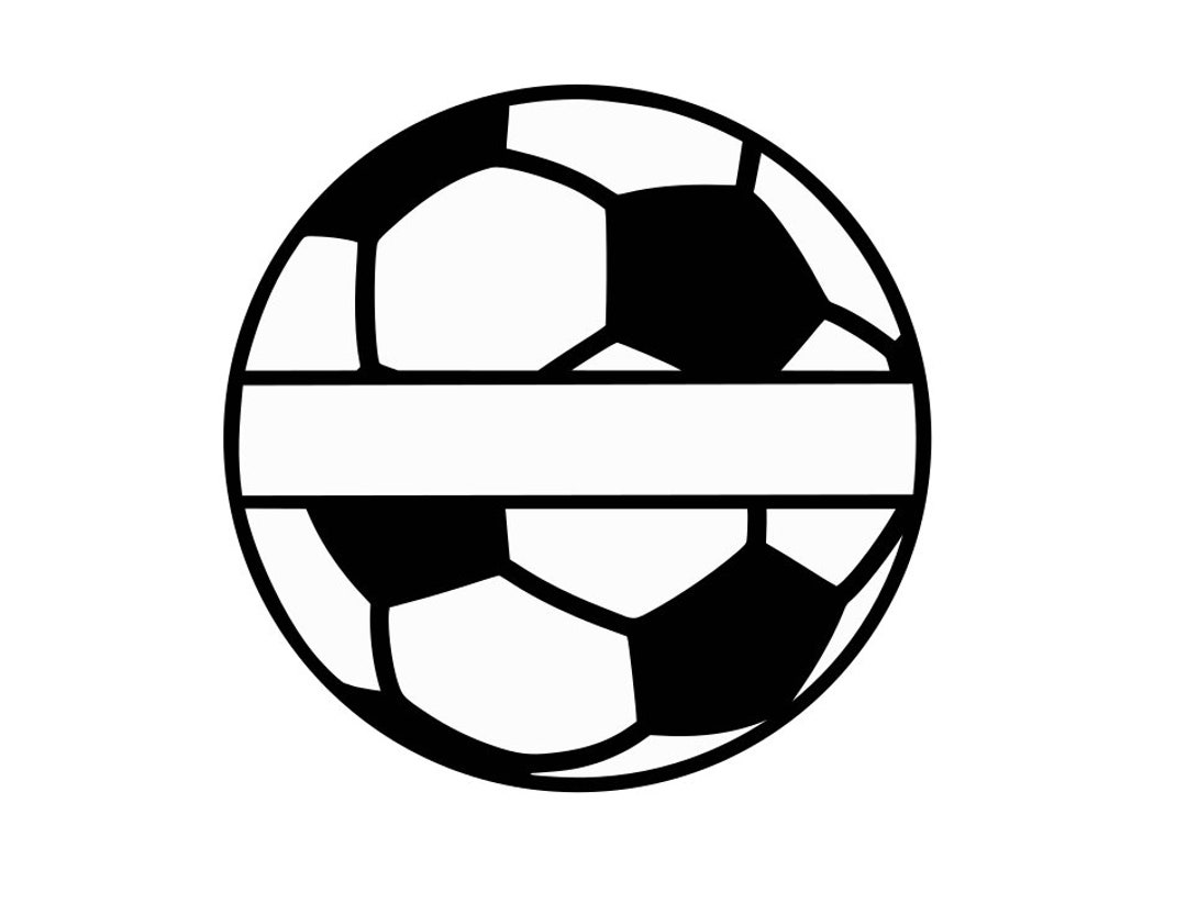 Soccer Ball Monogram SVG DXF Etsy