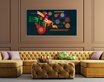 Arte mural de actuación en vivo, impresión mural abstracta, arte mural, impresión de safari para guardería, decoración de animales para guardería, arte mural de animales para bebés, descarga digital