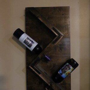 Handmade 6 bottle wine rack