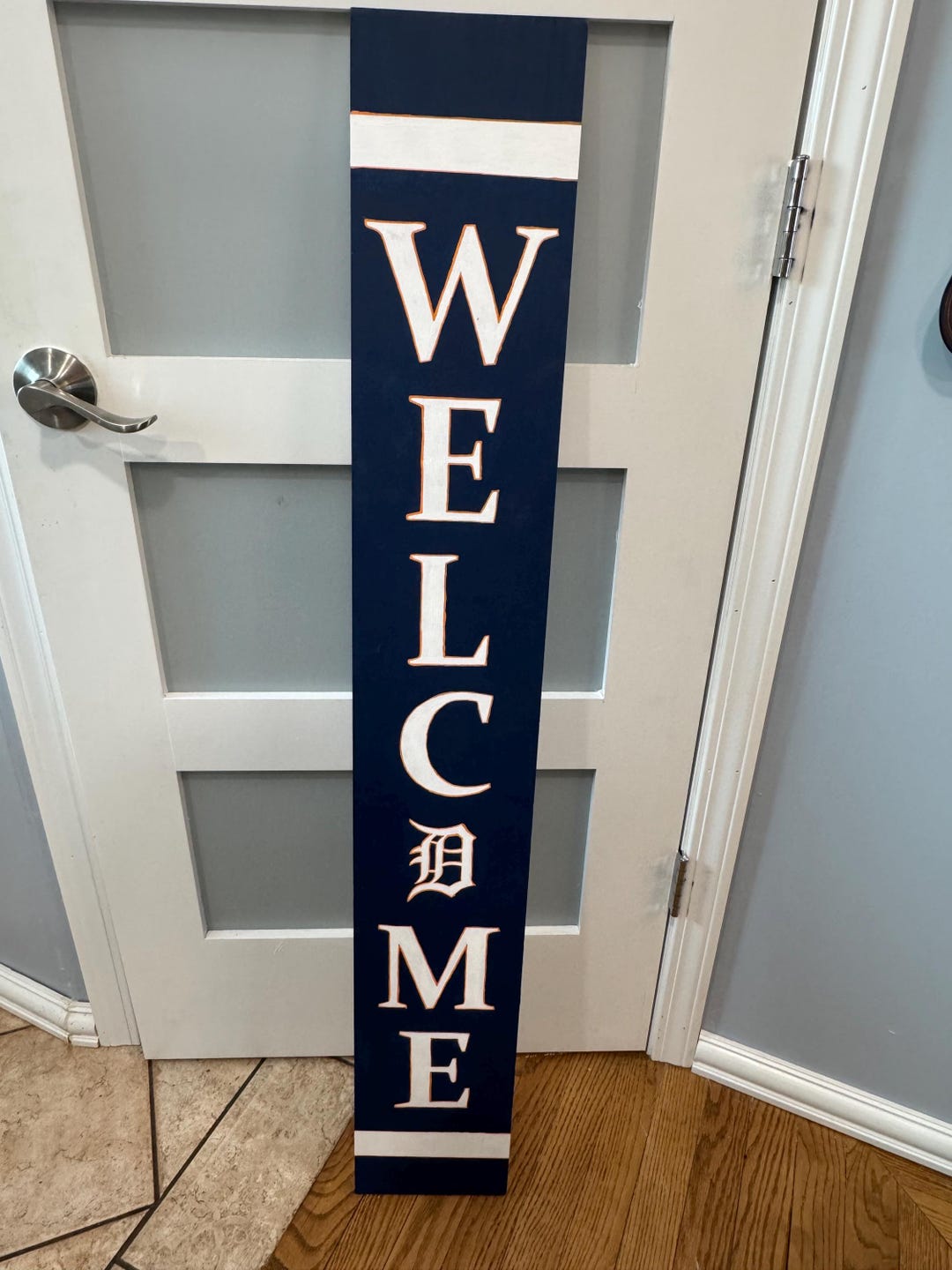 Baseball Welcome Sign – Handmade Sports Porch Decor – Custom Outdoor ...