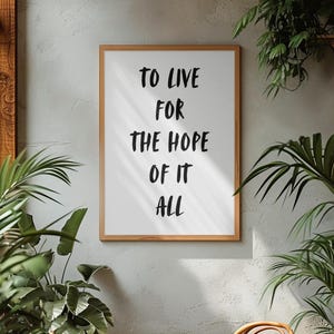 august, hope, wall art, taylor, print, digital download, printable, modern, room decor, retro, vintage, music, lyrics, inspirational quote