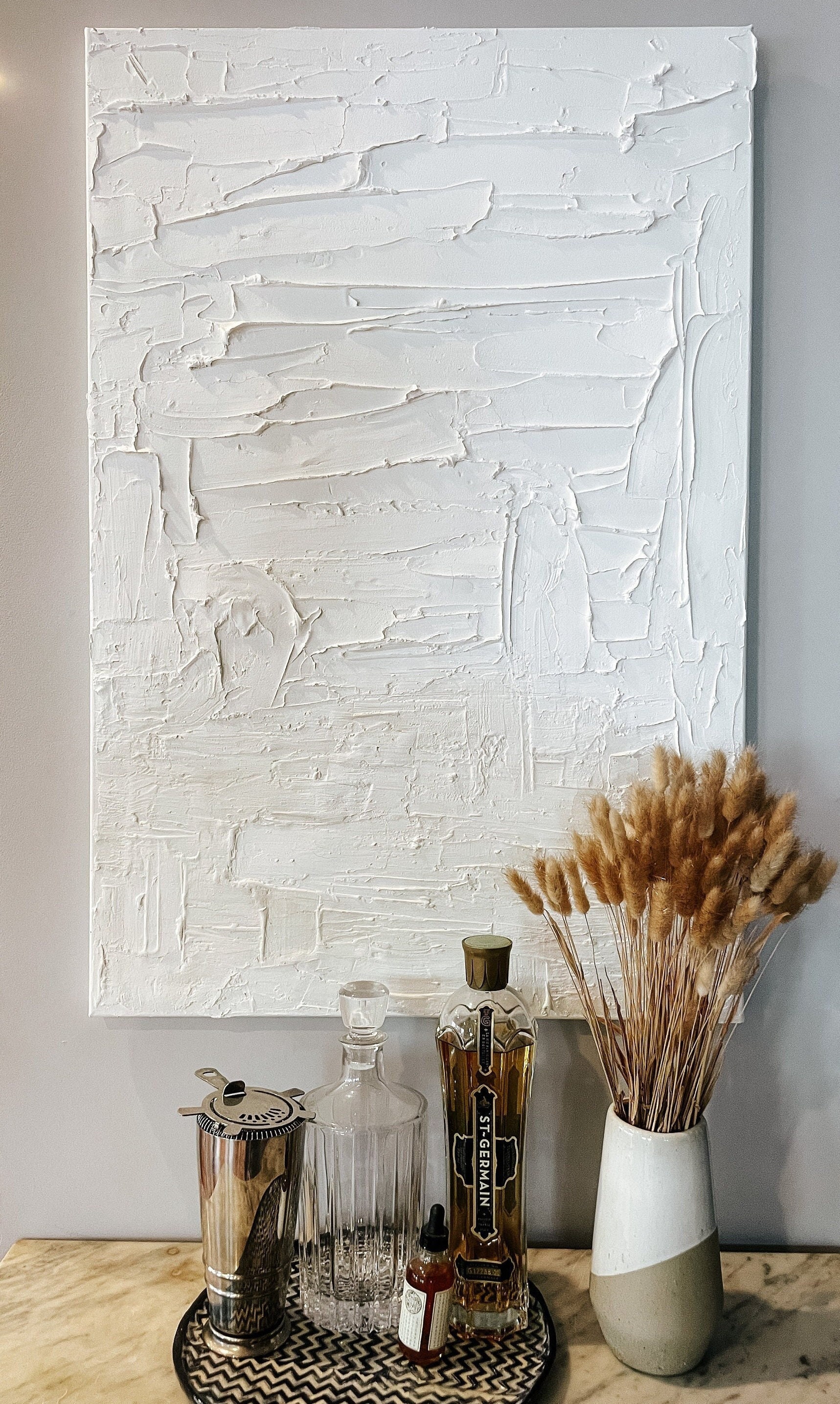 ABSTRACT textured canvas wall art