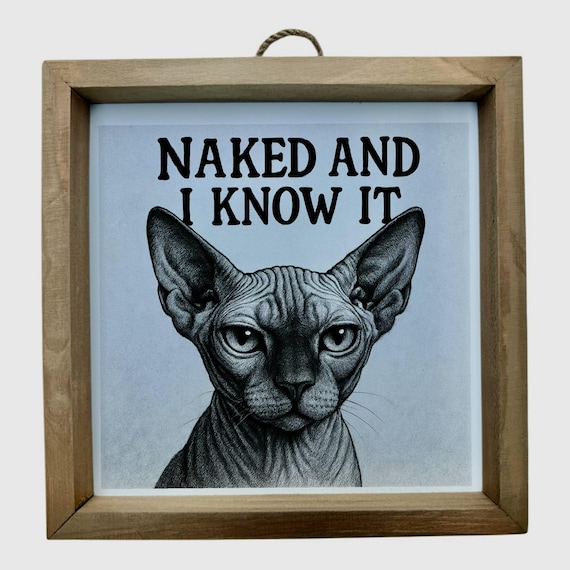 Sphynx Cat Wall Frame