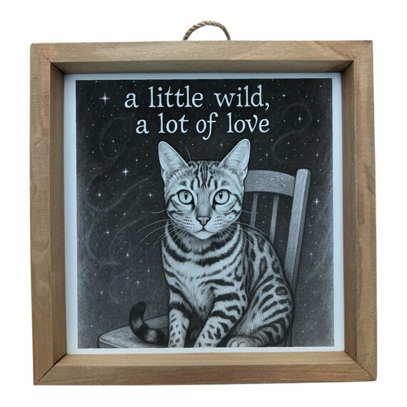 Bengal Cat Wall Frame