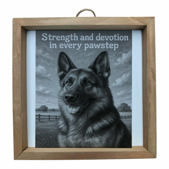 German Shephard Dog Wall Frame