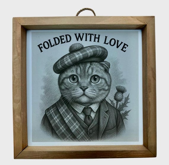 engraved cat wall decor Scottish Abyssinian feline lovers