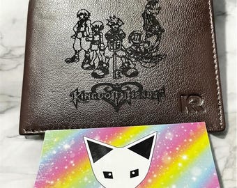Engraved leather kingdom  wallet