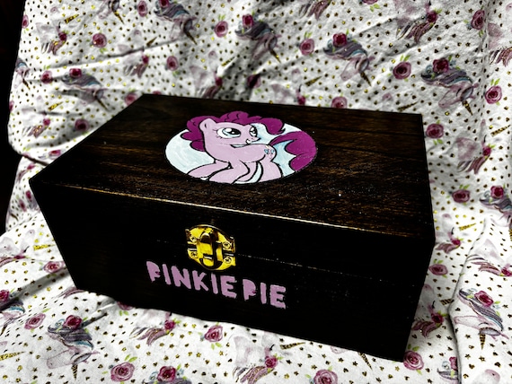 Adorable mlp pinkie collection hand painted wooden gift box