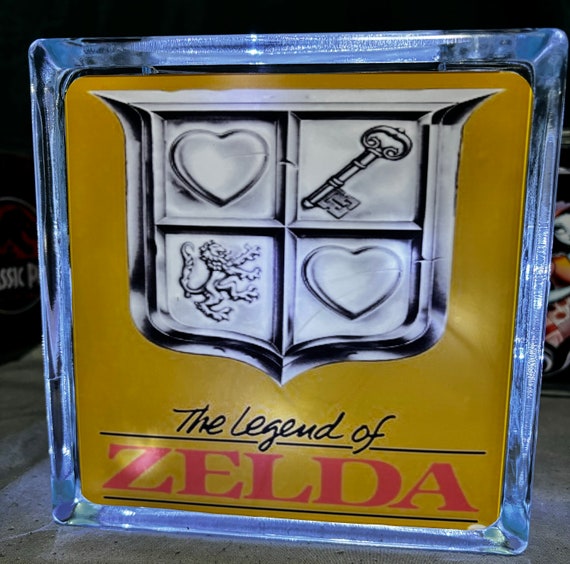 Retro Zelda game cover decorative Glass light