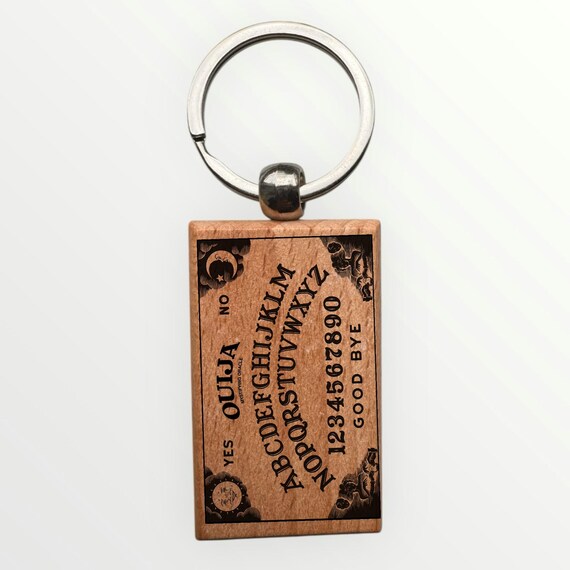 Ouija Wooden laser engraved Keychain 2.16 inches