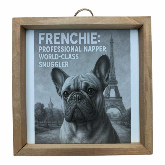 Frenchie Bulldog Dog Wall Frame