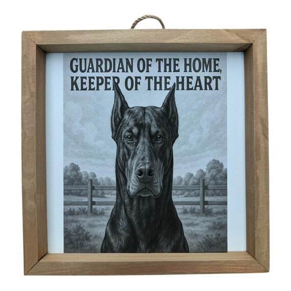 Doberman Pinscher Dog Wall Frame