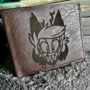 Cartera hh piel grabada Alastor Radio Demon
