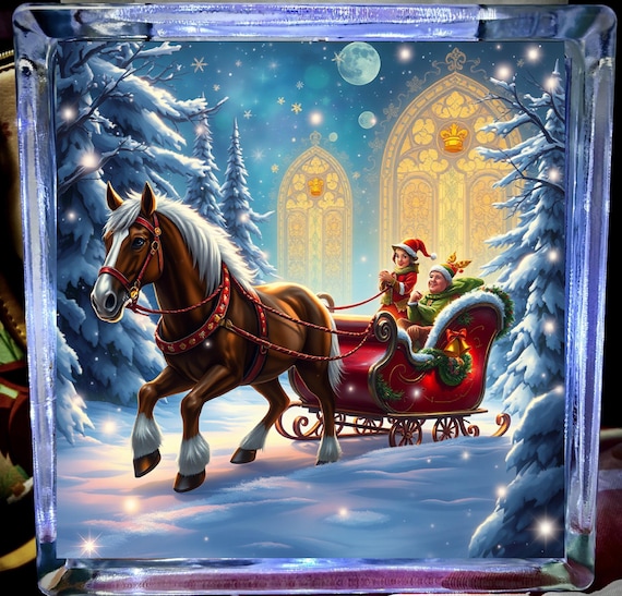 Christmas holiday puppy halloween Glass light
