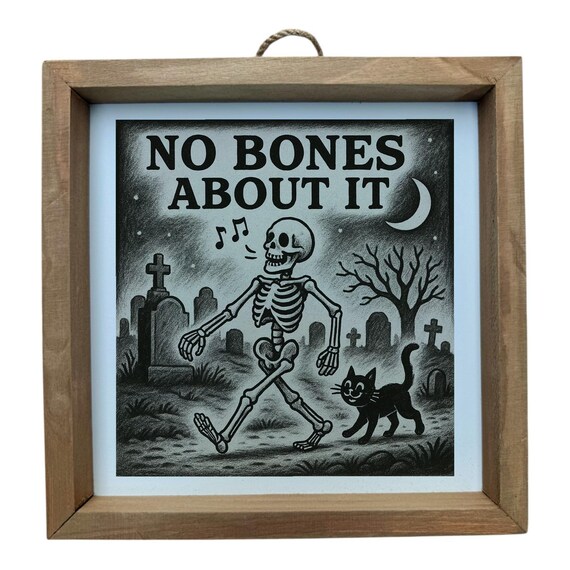 Skeleton Wall Frame Decor