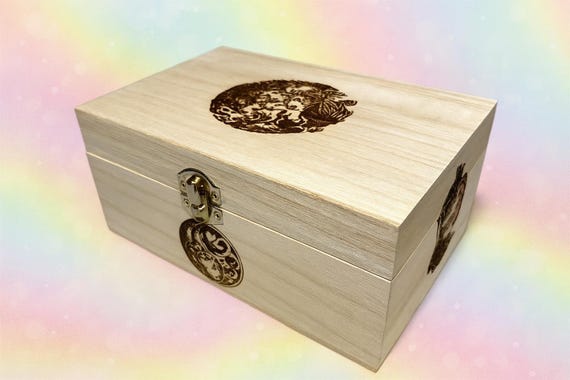 Dragon and the Phoenix  wooden gift box