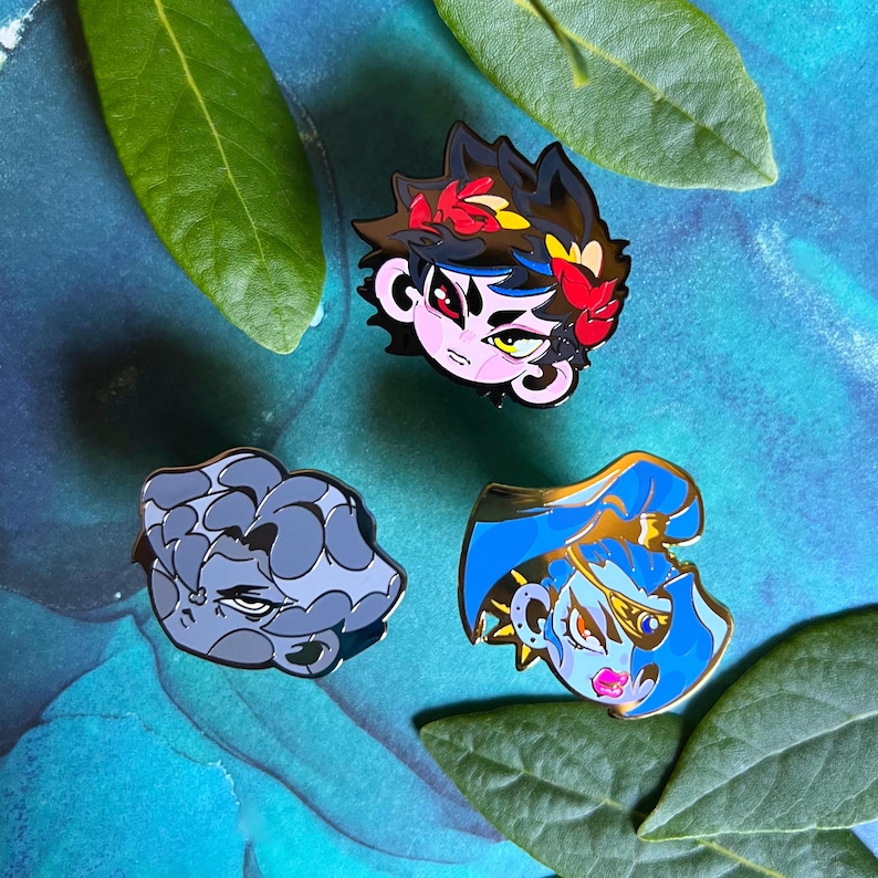 Hades Supergiant Enamel Pin Zagreus Thanatos Megara image 2