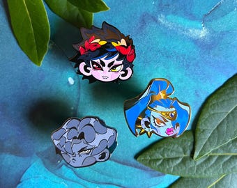 Hades Supergiant Enamel Pin Zagreus Thanatos Megara