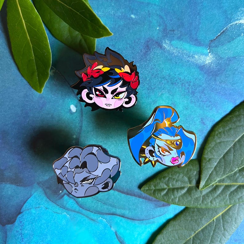 Hades Supergiant Enamel Pin Zagreus Thanatos Megara image 1