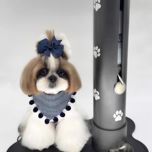 Adjustable Pet Water Stands with Drip Cups